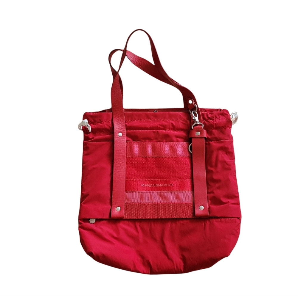 MANDARINA DUCK Drawstring CLAPS Tracolla Shoulder Bag w/Adjustable Straps
